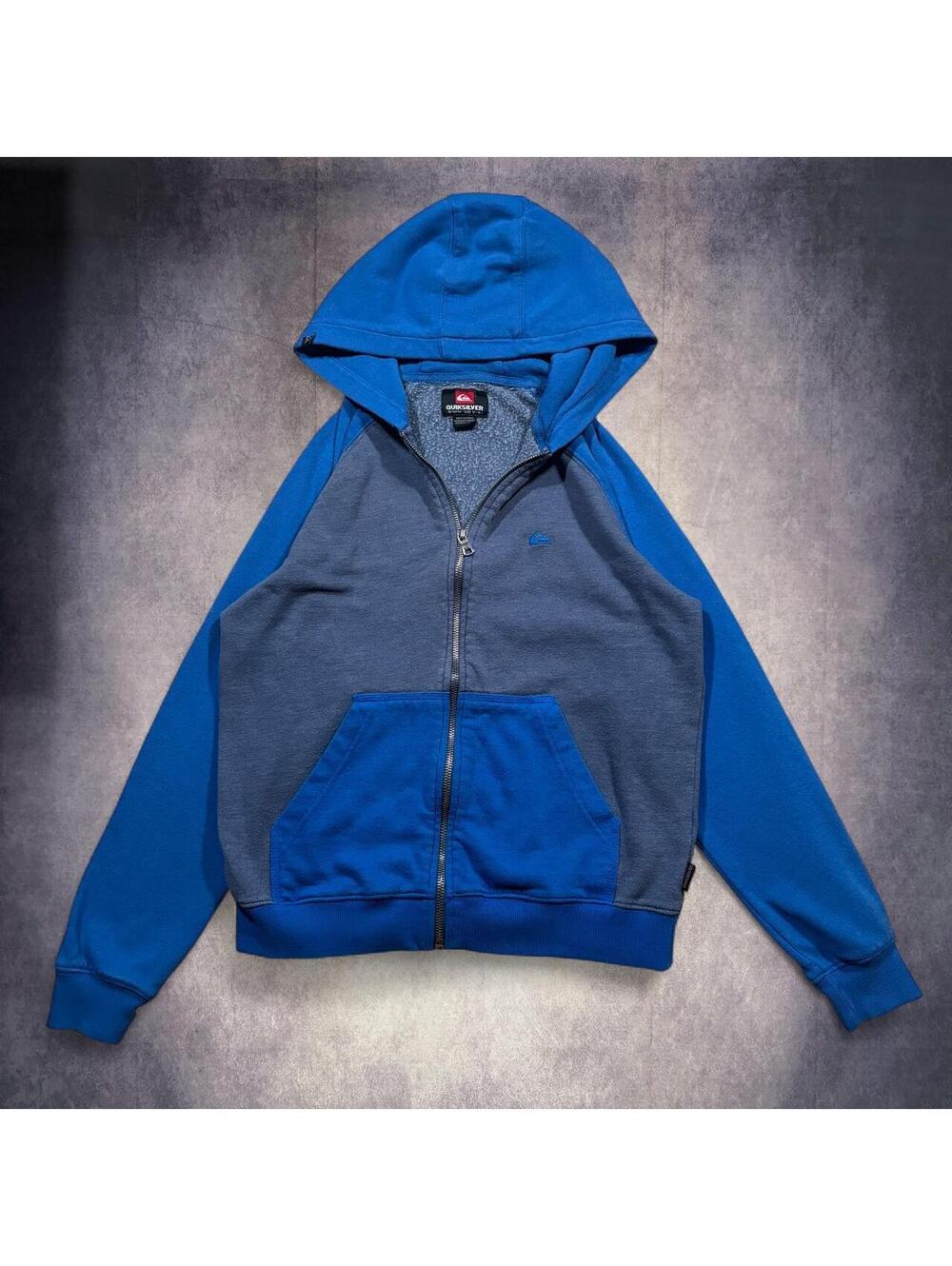 Y2K Quiksilver Colorblock Zip Up Hoodie